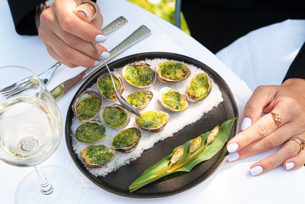 gerecht uit het restaurant van de Auberge de la Source - 4 sterren hotel honfleur